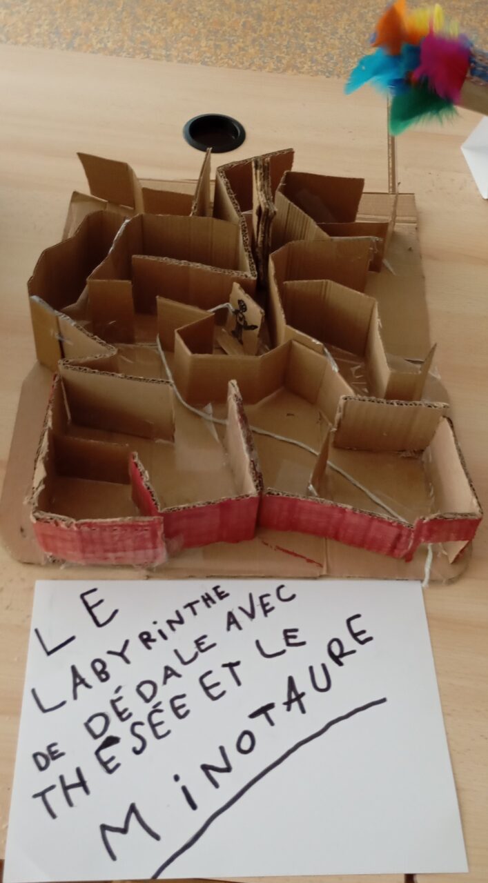 Le labyrinthe de dédale, Thésée et le Minoraure